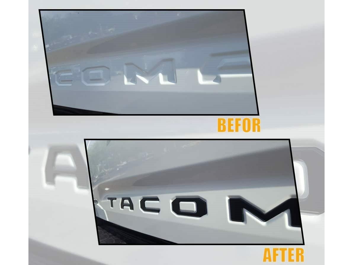 Tailgate Insert Letters for 2016-2022 Toyota Tacoma Auto Proo Parts