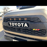 Tri-Color TRD Pro Grille Badge Emblem Auto Proo Parts