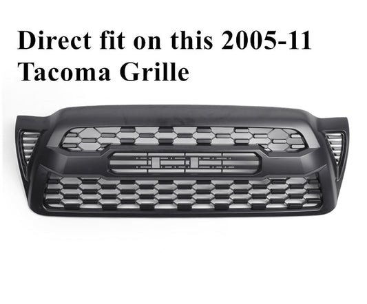 RGB LED Light Up Letters for 2005-2011 And 2012-2015 Tacoma Trd Pro Style Grille