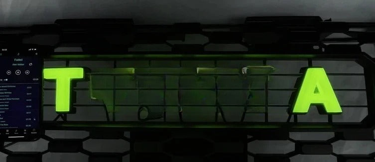 RGB LED Light Up Letters Compatible with 2014-2021 Tundra Aftermarket Grille