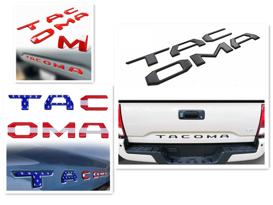 Tailgate Insert Letters for 2016-2022 Toyota Tacoma Auto Proo Parts