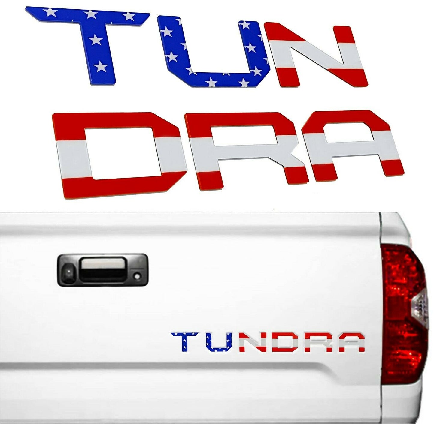Tailgate Letters Inserts for 2014-2021 Toyota Tundra Auto Proo Parts