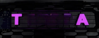 RGB LED Light Up Letters Compatible with 2014-2021 Tundra Aftermarket Grille