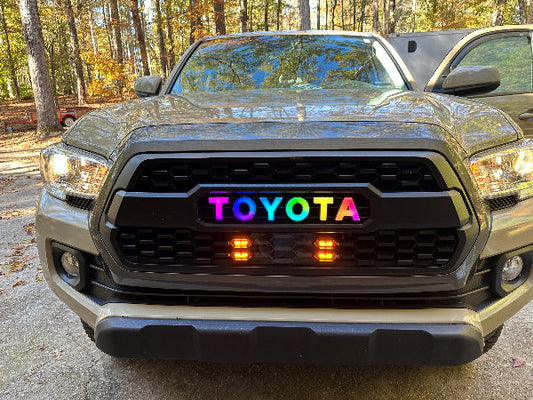 3rd Gen Tacoma TRD PRO Illuminated Letters FIT FOR TOYOTA TACOMA GRILLE 2016-2023 (OLNY LETTERS)